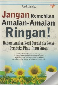Image of Jangan remehkan amalan-amalan ringan